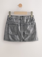 Charcoal Grey Foil Printed Mini Skirt (3-16yrs) - Image 5 of 8