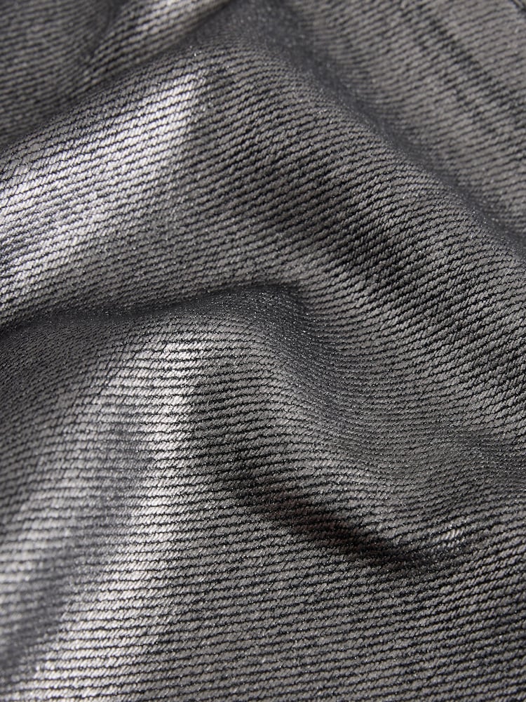 Charcoal Grey Foil Printed Mini Skirt (3-16yrs) - Image 8 of 8