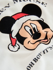 Red/White Christmas - Mickey Mouse Crew Sweatshirt and Joggers Set (3mths-8yrs) - Imagen 7 de 8