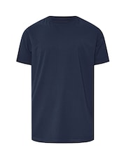 Синій - BadRhino Big & Tall Soft Touch T-Shirt - Image 6 of 7