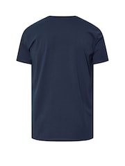 Синій - BadRhino Big & Tall Soft Touch T-Shirt - Image 7 of 7