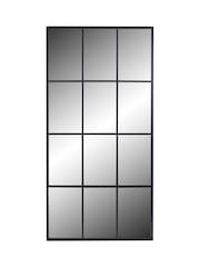 Pacific Lifestyle Grey Metal 12 Section Floor Mirror - Image 4 of 5