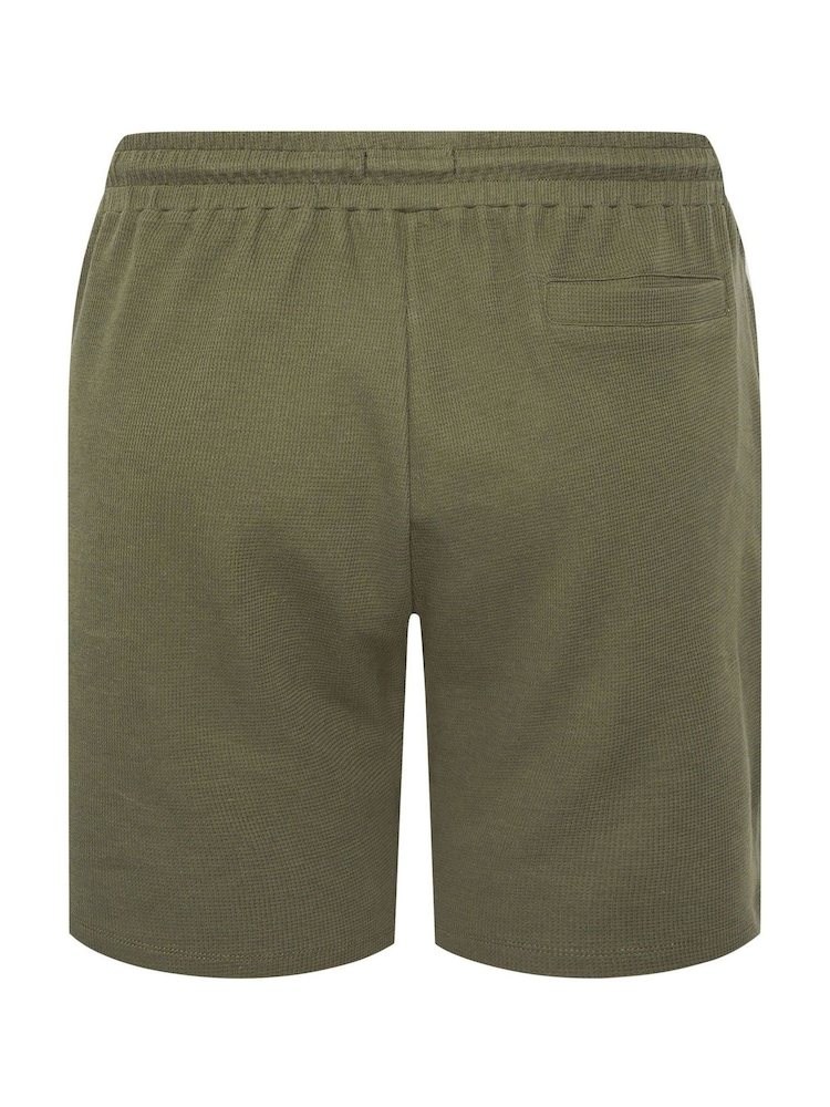 BadRhino Big & Tall Green Textured Shorts - Image 2 of 2