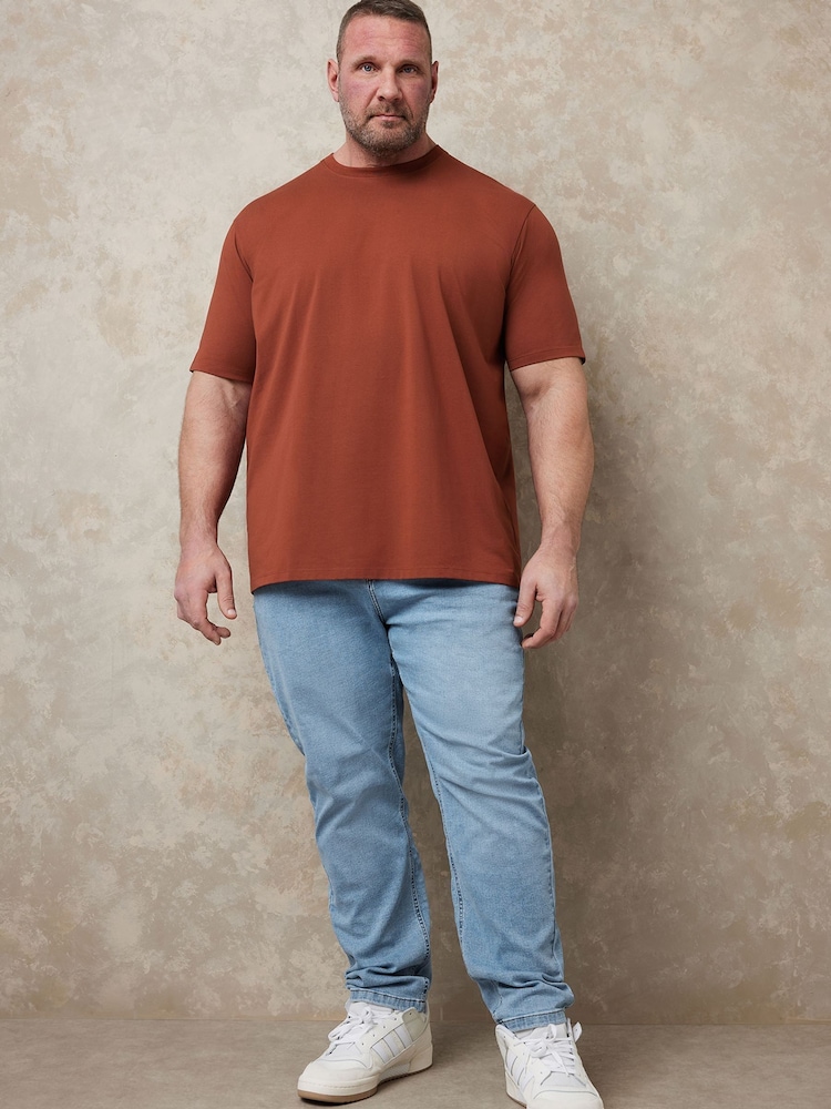 BadRhino Big & Tall Red Soft Touch T-Shirt - Image 4 of 7
