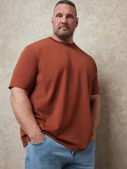 Червоний - BadRhino Big & Tall Soft Touch T-Shirt - Image 5 of 7