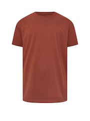 Червоний - BadRhino Big & Tall Soft Touch T-Shirt - Image 6 of 7