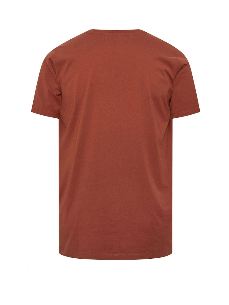 Червоний - BadRhino Big & Tall Soft Touch T-Shirt - Image 7 of 7