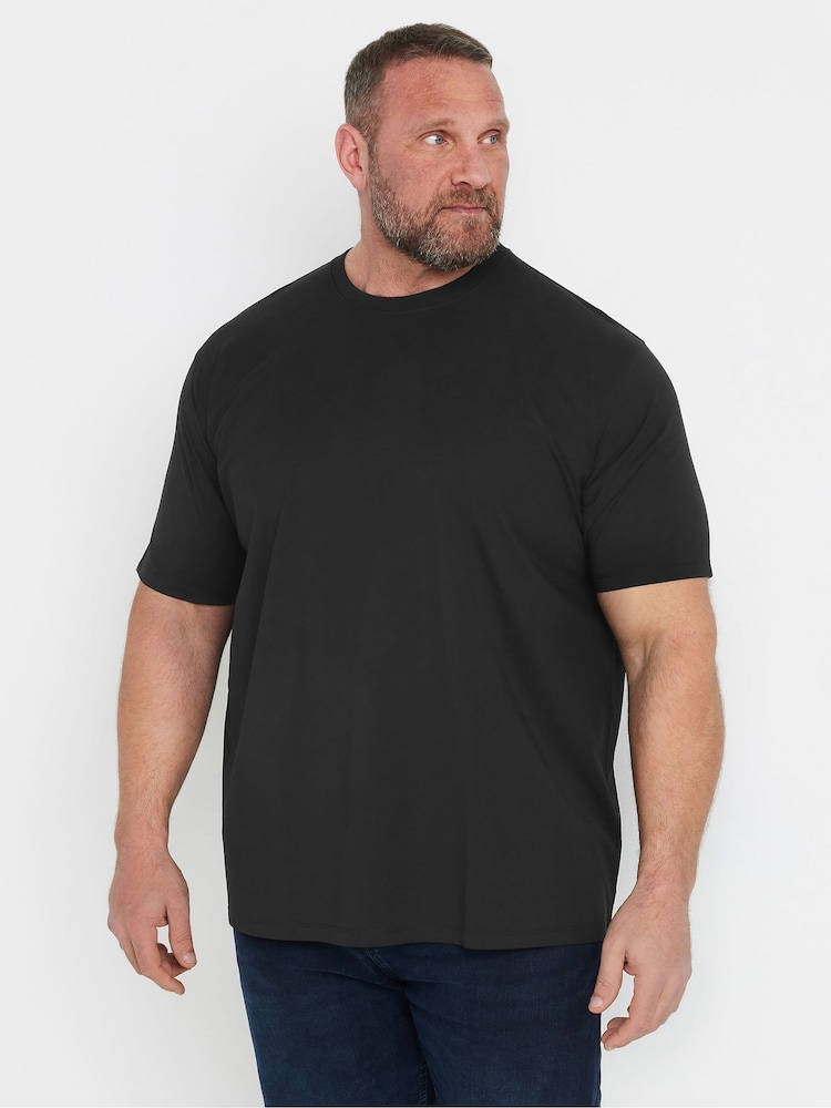 Negro - BadRhino Big & Tall Soft Touch T-Shirt - Imagen 1 de 7 Negro - BadRhino Big & Tall Soft Touch T-Shirt - Imagen 1 de 7