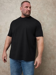 Чорний - BadRhino Big & Tall Soft Touch T-Shirt - Image 5 of 7