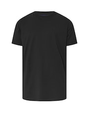 Чорний - BadRhino Big & Tall Soft Touch T-Shirt - Image 6 of 7