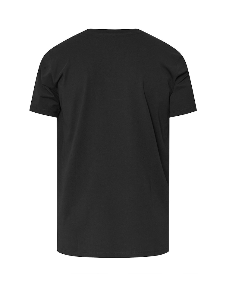 Чорний - BadRhino Big & Tall Soft Touch T-Shirt - Image 7 of 7