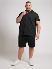 BadRhino Big & Tall Black Textured Shorts - Image 3 of 7