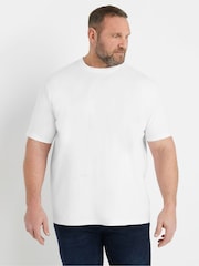 BadRhino Big & Tall White Soft Touch T-Shirt - Image 1 of 7