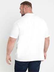 BadRhino Big & Tall White Soft Touch T-Shirt - Image 3 of 7