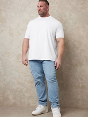 BadRhino Big & Tall White Soft Touch T-Shirt - Image 4 of 7