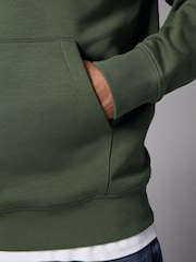 Charcoal Grey/Khaki Green Cotton Rich Graphic Print Hoodie 2 Pack - Image 11 of 16