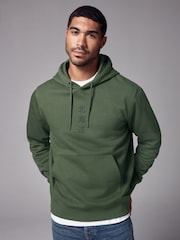 Charcoal Grey/Khaki Green Cotton Rich Graphic Print Hoodie 2 Pack - Image 7 of 16