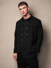 Black/Navy Blue Popper Shacket 2 Pack - Image 2 of 6