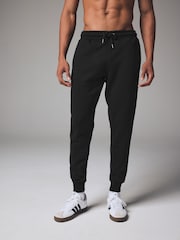Black/Navy Blue/Grey Marl Cotton Rich Jersey Joggers 5 Pack - Image 5 of 6