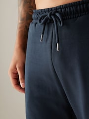 Black/Navy Blue/Grey Marl Open Cotton Rich Jersey Joggers 5 Pack - Image 17 of 27