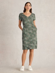 White Stuff Green Tallie Jersey Dress - Image 1 of 6