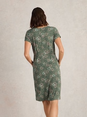 White Stuff Green Tallie Jersey Dress - Image 2 of 6
