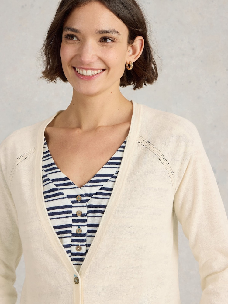 White Stuff Natural Naria Cardigan - Image 3 of 6