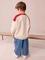 Cream/Red Mickey Mouse Crew Sweatshirt (3mths-8yrs) - Image 2 of 3