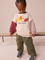 Stone Lion King Crew Sweatshirt (6mths-8yrs) - Image 3 of 4