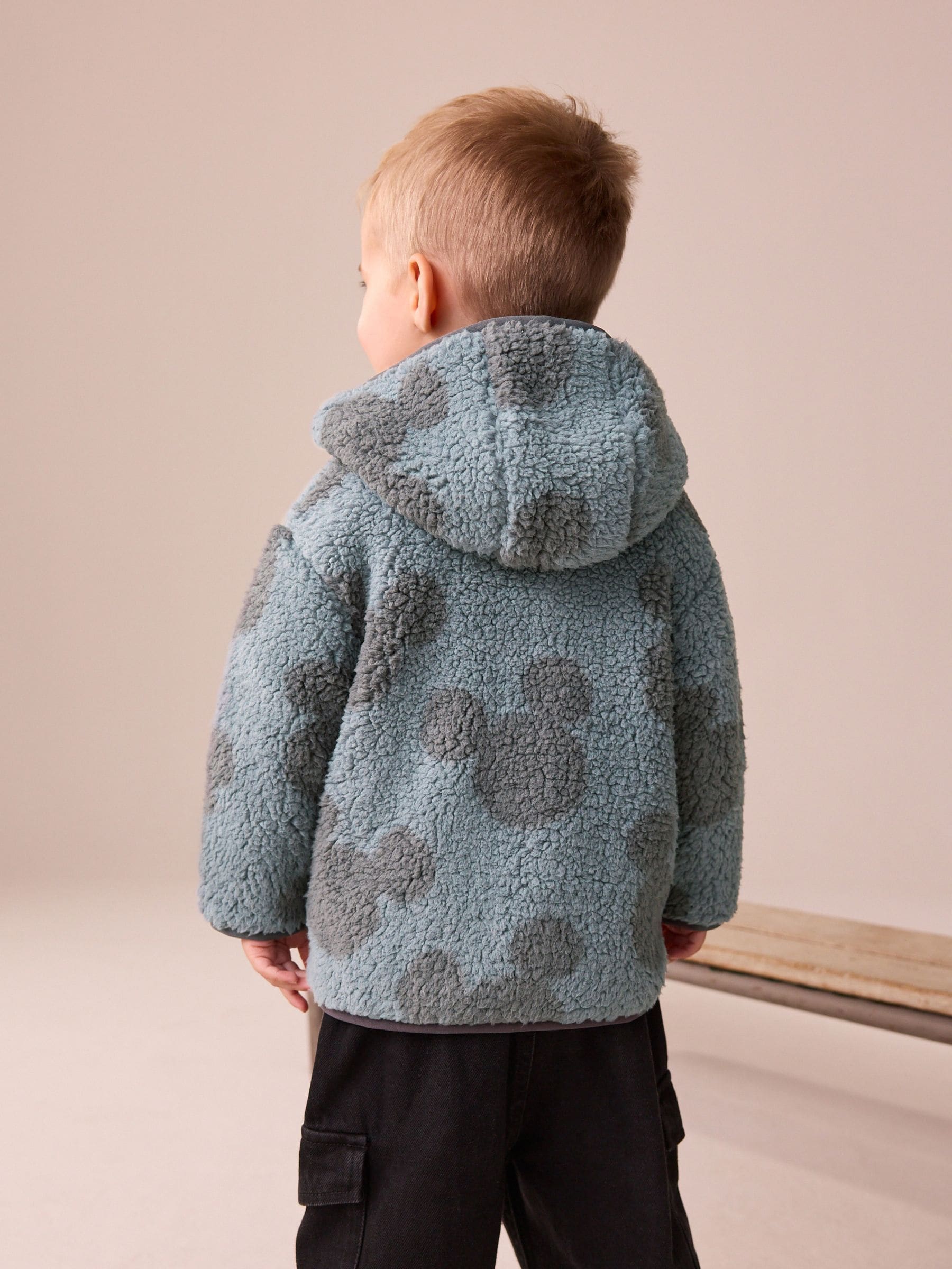 Buy Grey Mickey Mouse Fleece Zip Through Hooded Jacket (3mths-8yrs