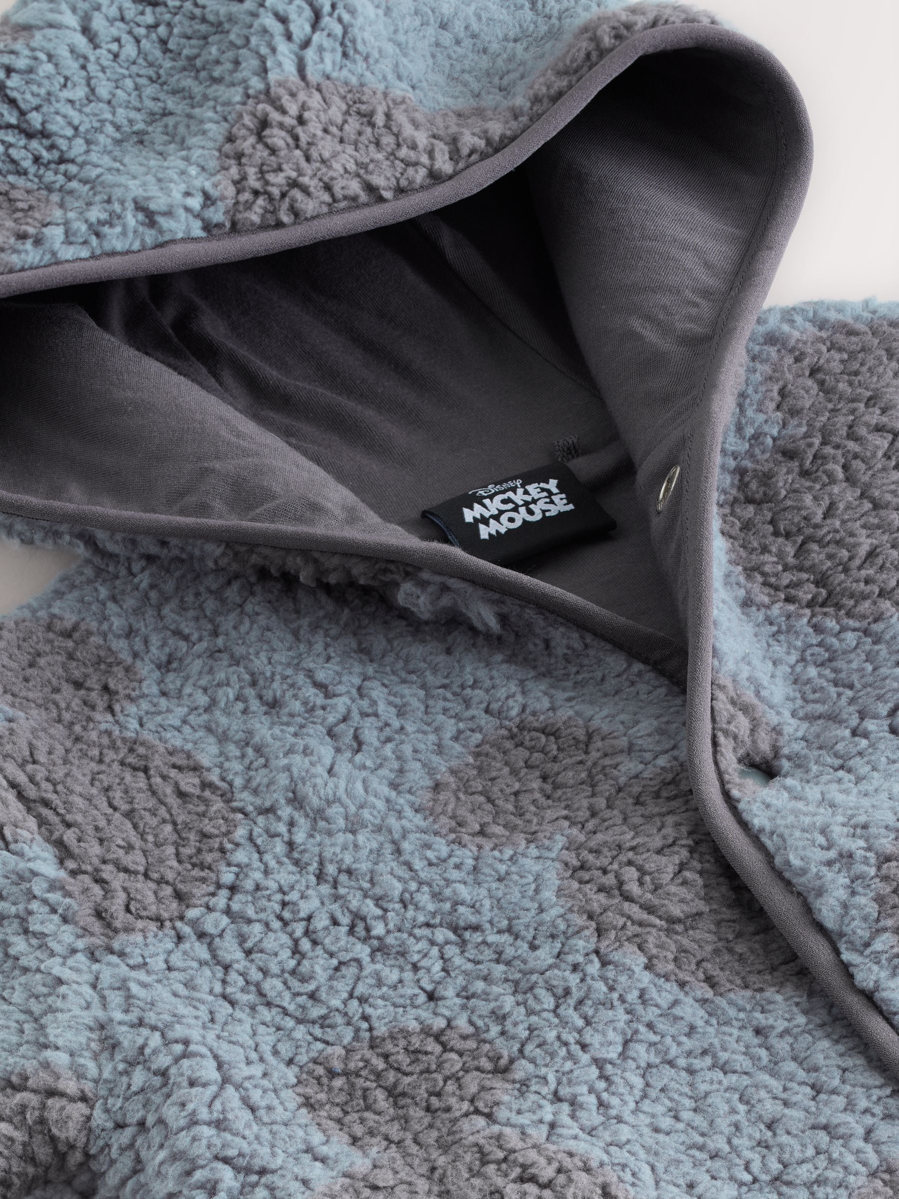 Buy Grey Mickey Mouse Fleece Zip Through Hooded Jacket (3mths-8yrs