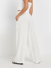 PixieGirl Petite White Wide Leg Trousers - Image 3 of 5