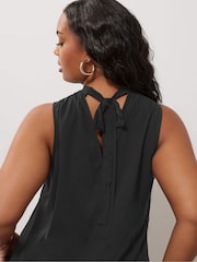 Yours Curve Black London High Low Layered Blouse - Image 5 of 6