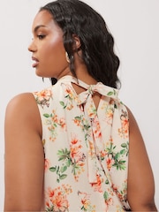 Yours Curve Cream London High Low Layered Blouse - Image 5 of 6