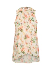 Yours Curve Cream London High Low Layered Blouse - Image 6 of 6