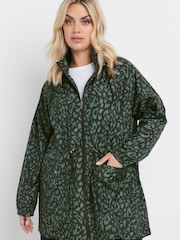 Yours Curve Green Lightweight Parka - Image 1 of 5