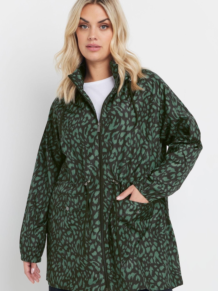 Yours Curve Green Lightweight Parka - Image 1 of 5