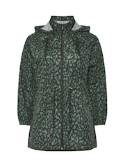 Yours Curve Green Lightweight Parka - Image 2 of 5