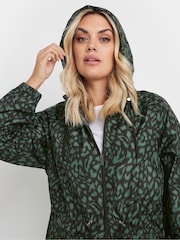 Yours Curve Green Lightweight Parka - Image 3 of 5