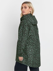 Yours Curve Green Lightweight Parka - Image 4 of 5
