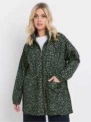 Yours Curve Green Lightweight Parka - Image 5 of 5