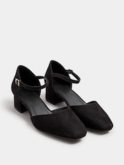 Yours Curve Black Extra-Wide Fit Two Part Mary-Jane Pumps - Image 3 of 5