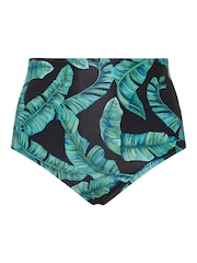 Yours Curve Feather Leaf High Waist Briefs - Image 5 of 6