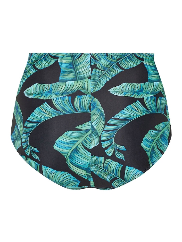 Yours Curve Feather Leaf High Waist Briefs - Image 6 of 6