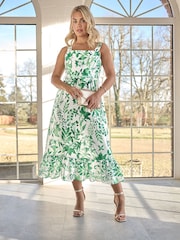 Yours Curve Green London Look Dress - Image 1 of 6