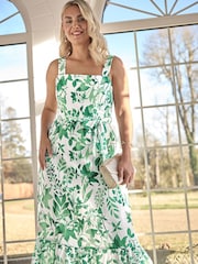 Yours Curve Green London Look Dress - Image 2 of 6
