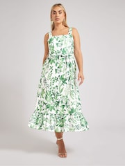 Yours Curve Green London Look Dress - Image 4 of 6