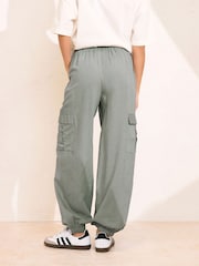 PixieGirl Petite Grey Cuffed Cargo Trousers - Image 4 of 5