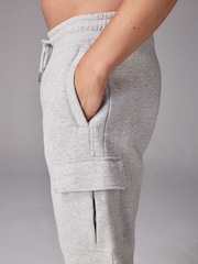 Black/Grey Marl Jersey Cuffed Cargo Joggers 2 Pack - Image 13 of 20