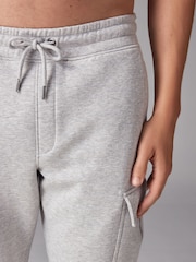 Black/Grey Marl Jersey Cuffed Cargo Joggers 2 Pack - Image 14 of 20